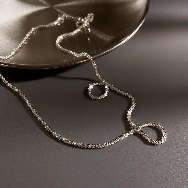 Silver Celestial Double Chain Necklace for Women