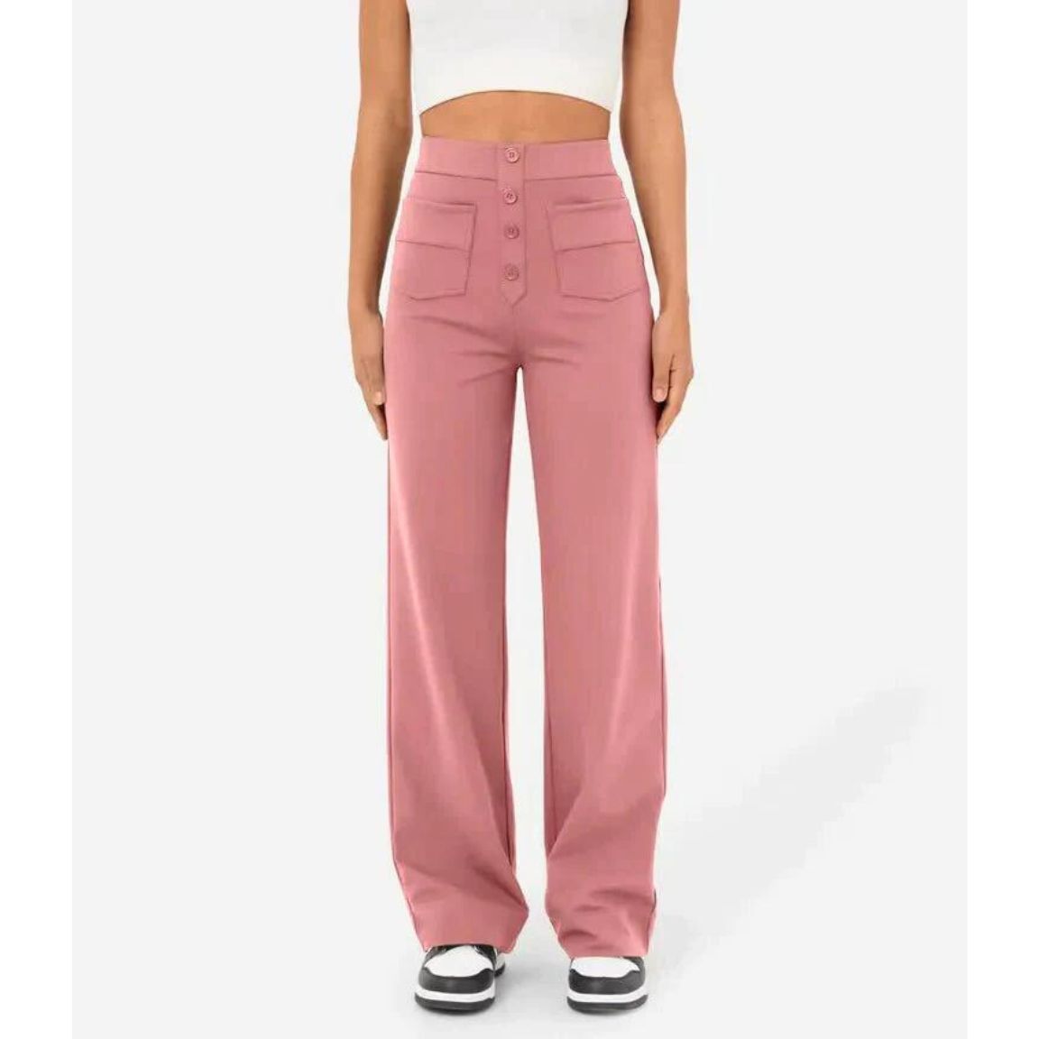 Versatile High-Waisted Stretch Pants