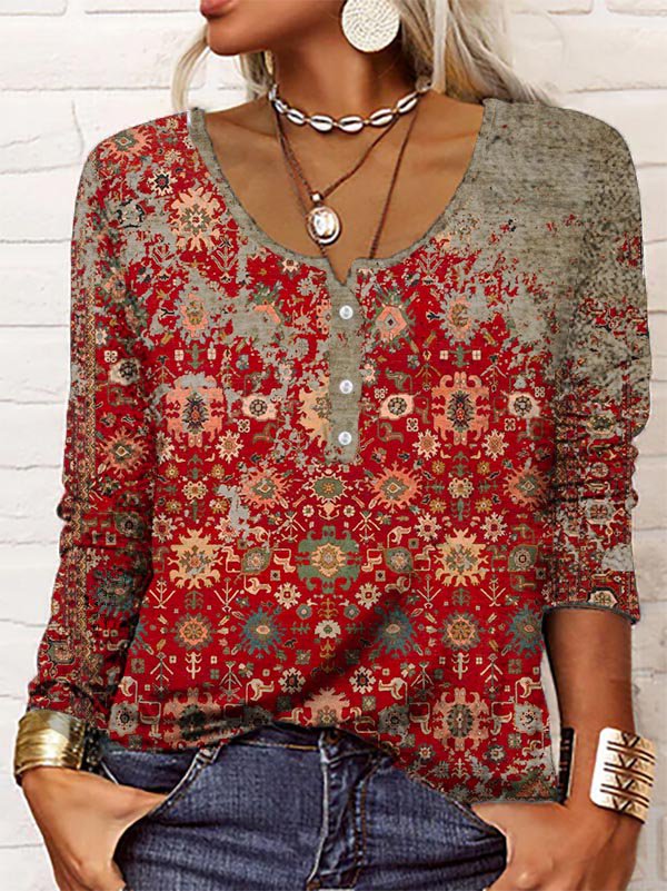 Chic Aztec Pattern Sweater