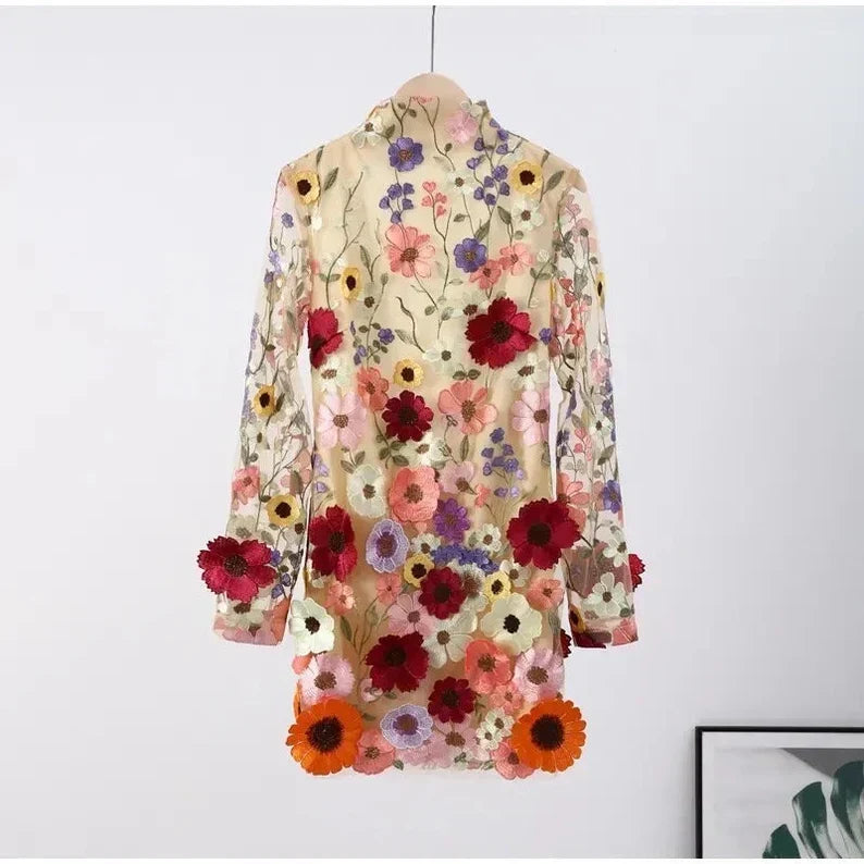 One-of-a-Kind Artisan Floral Dress