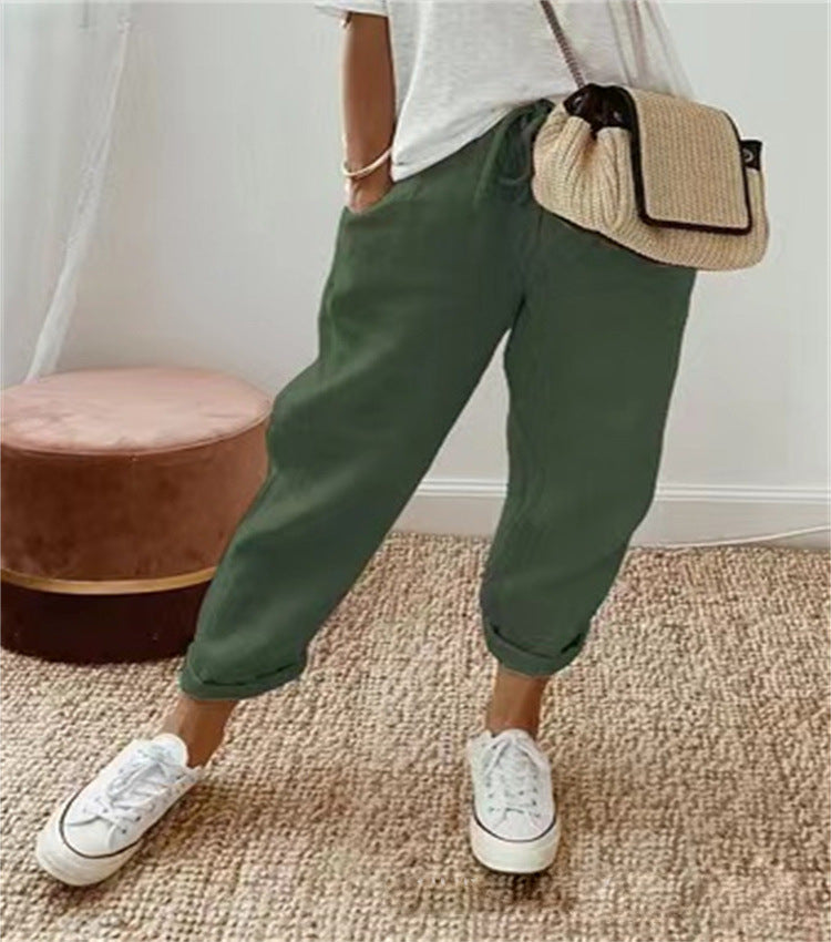 Chic Cotton-Linen Pants